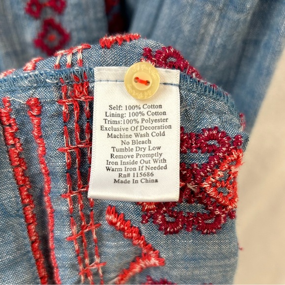 Beautifully Embroidered Johnny Was Dress - Picture 6 of 6